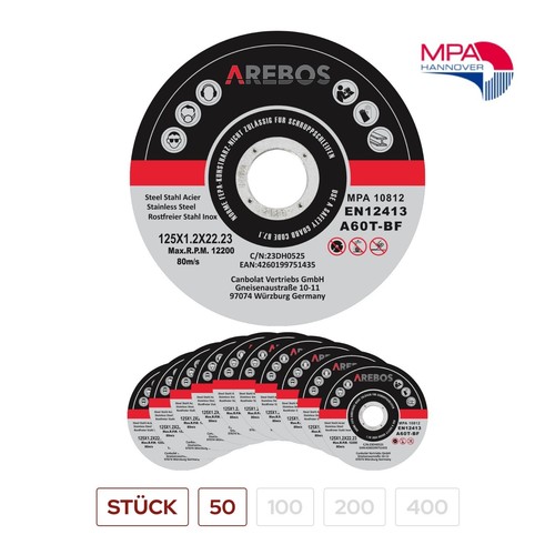Arebos trennscheiben 125mm - arebos,