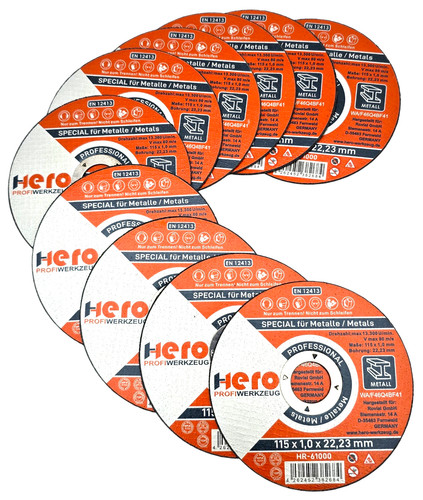 10x hero trennscheiben 115 - 10x,